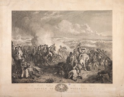 La Bataille de Waterloo, gravée par John Burnet, 1819 - John Augustus Atkinson